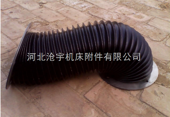 圓筒式尼龍布防塵伸縮油缸防護罩廠家現(xiàn)貨 耐負壓橡膠軟連接