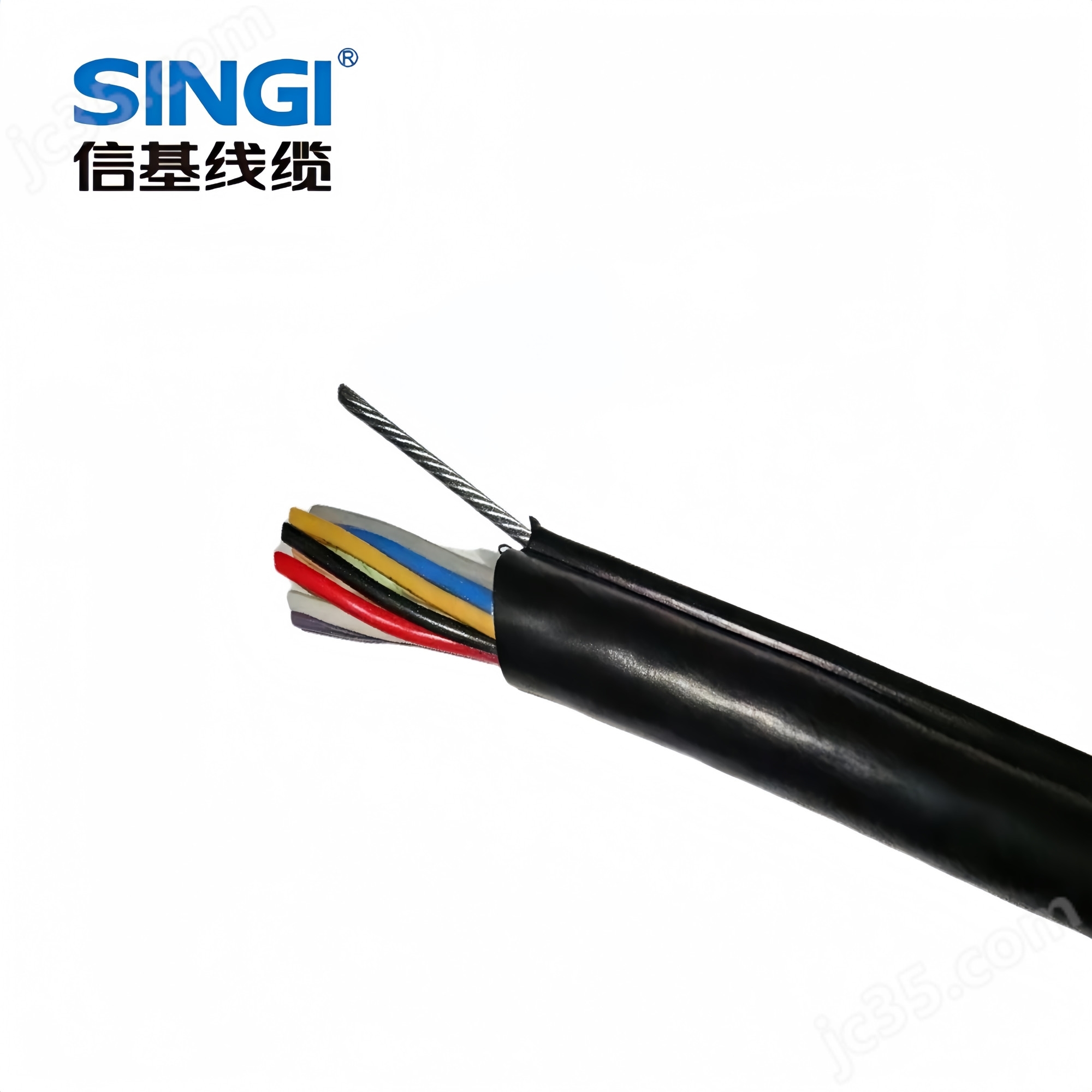 上海信基線纜單鋼絲葫蘆電纜 RVV1G